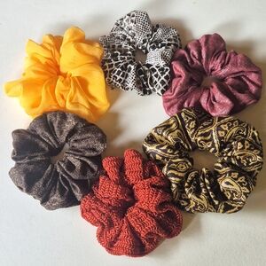 Bohemian 6pc Scrunchie Set